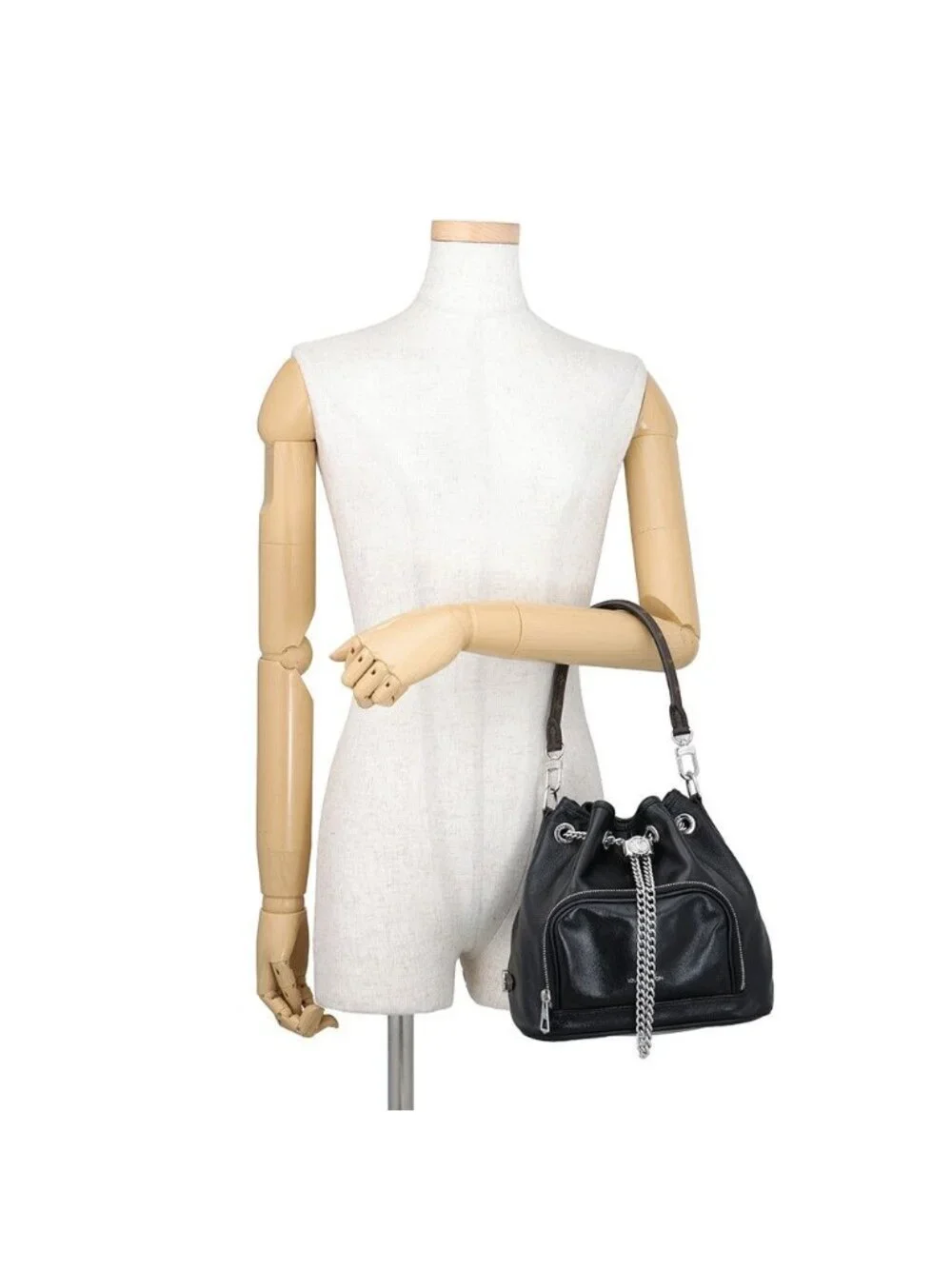 Louis Vuitton Handbag Lambskin Noway Vibe Bag 2-Way Black